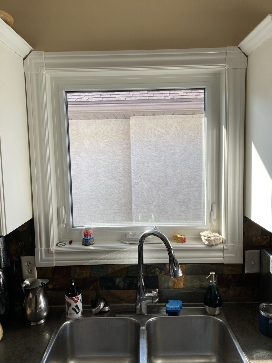 Awning window exterior view