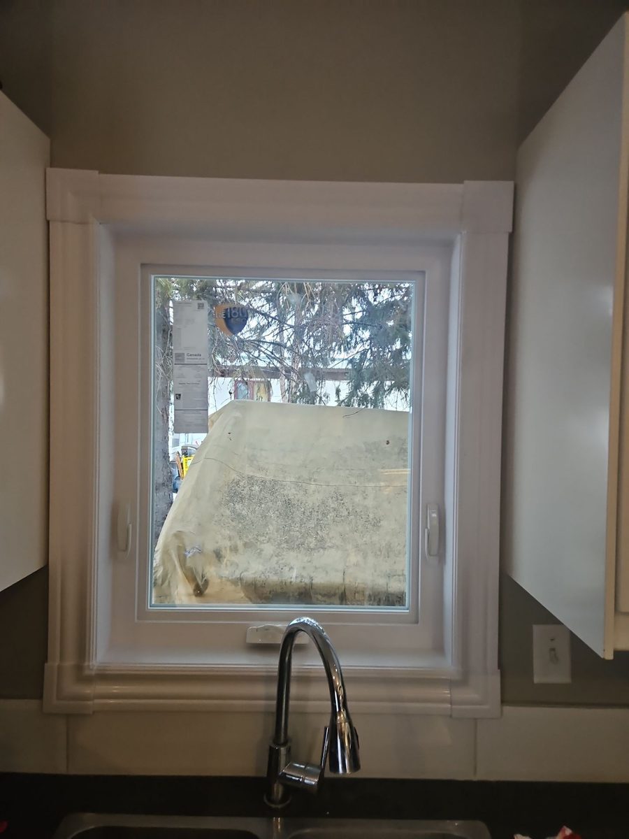 Awning window close-up