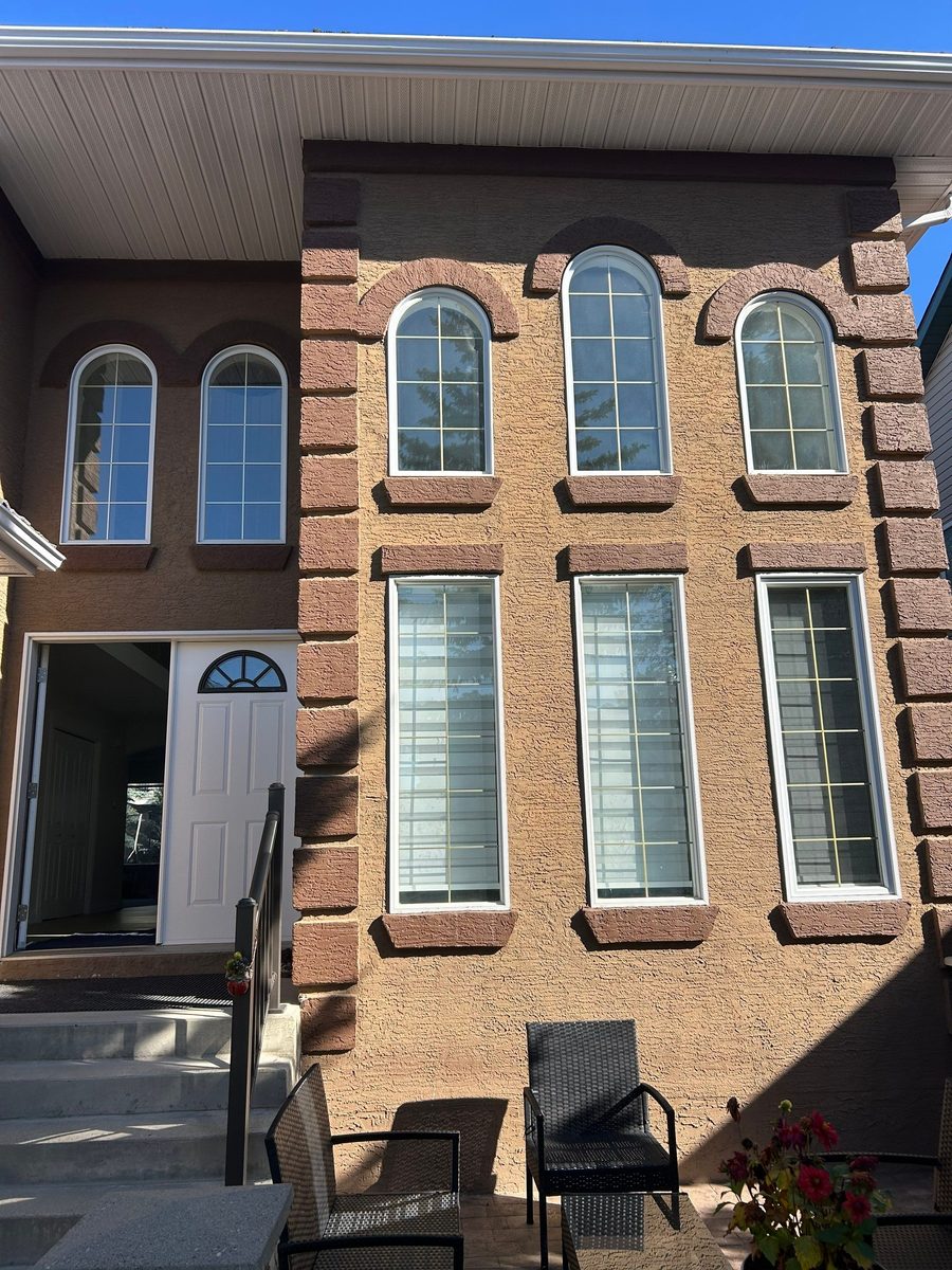 Before: old windows exterior