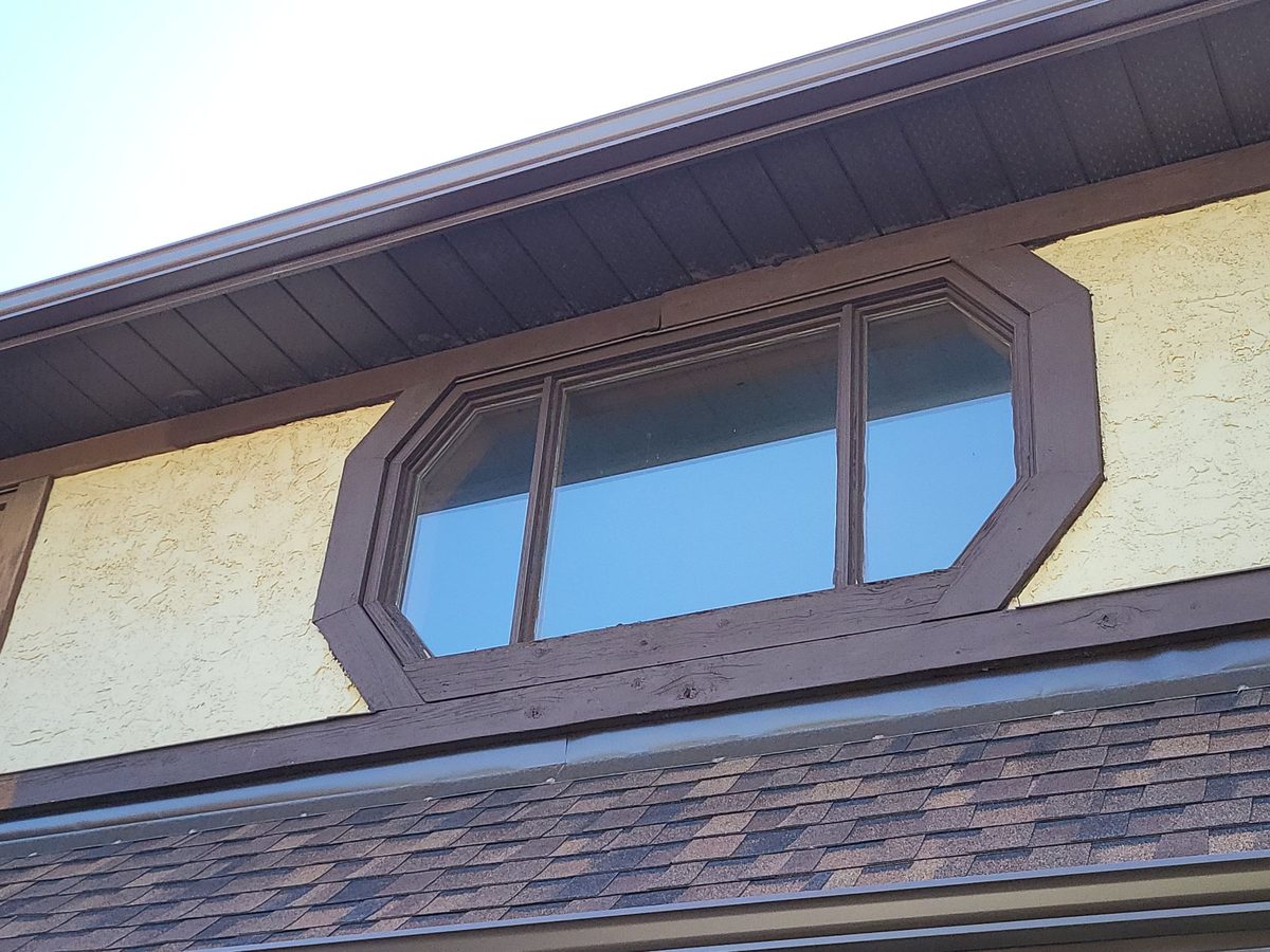 Before: old windows outside