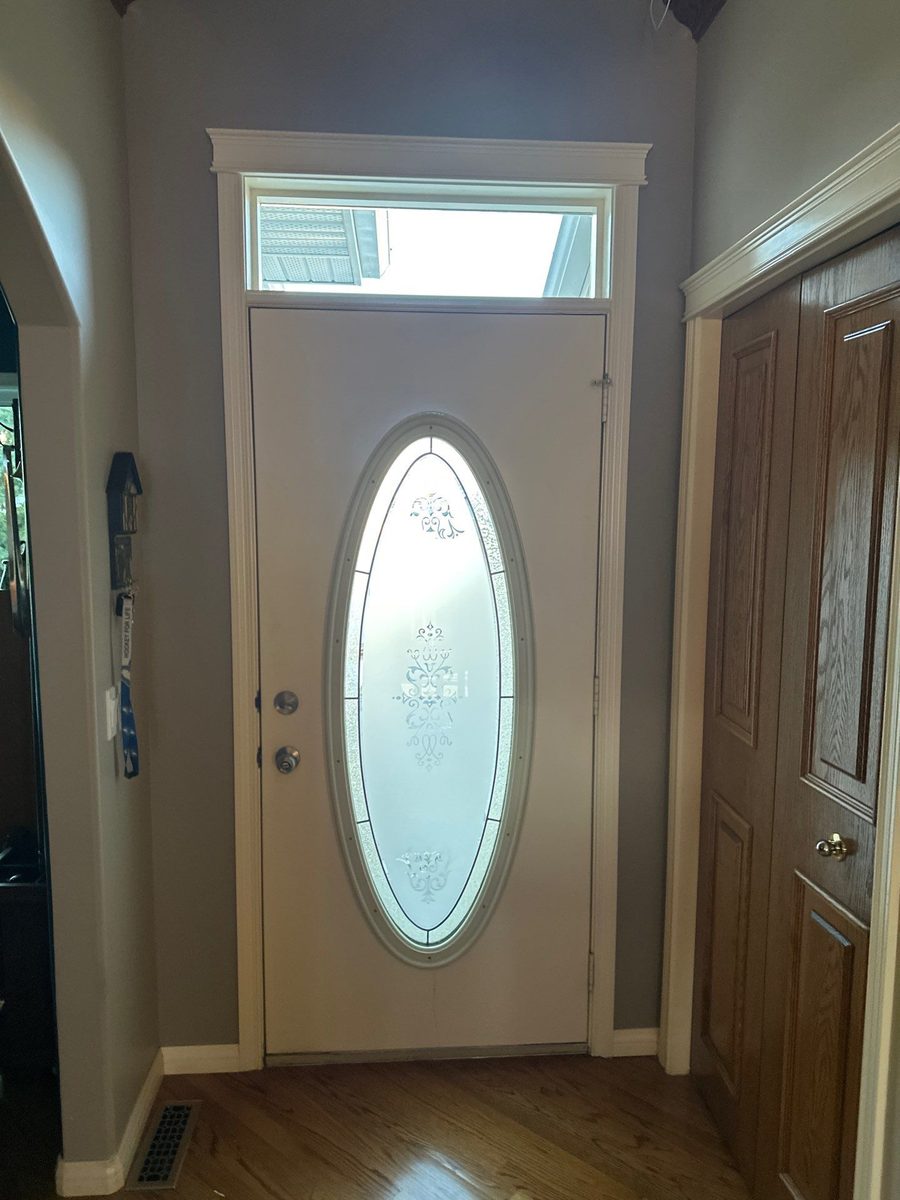 Before: old door from inside