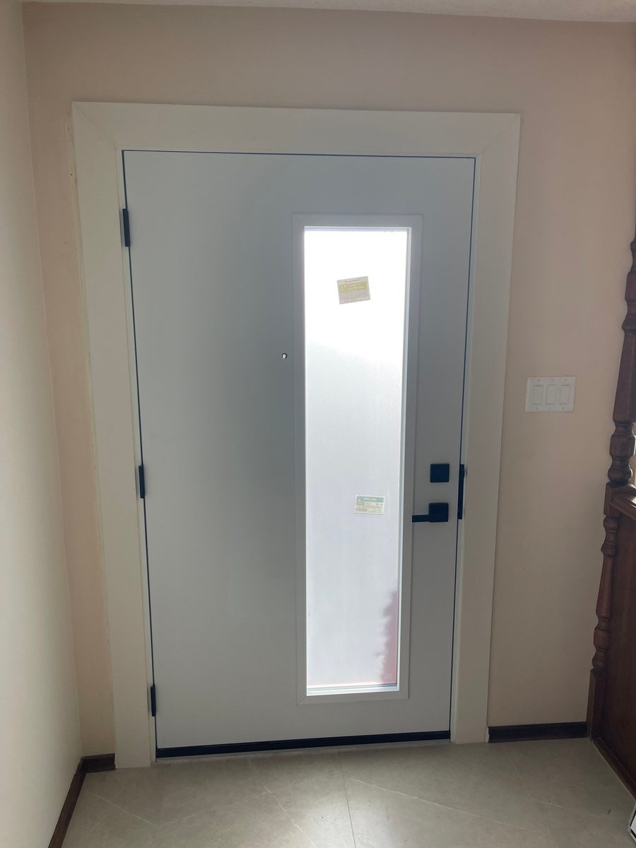 After: new door from inside