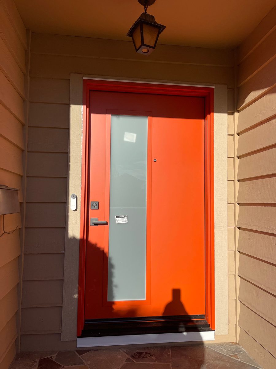 After: new door exterior
