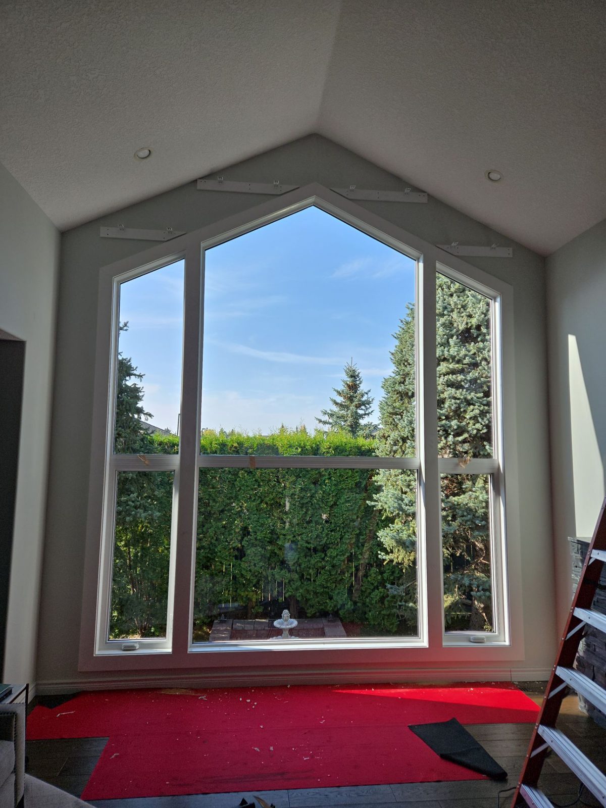 After: New windows installed - interior view