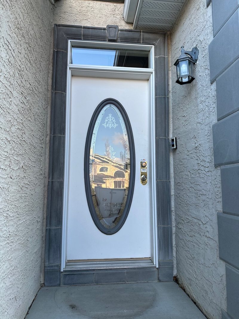 Before: Old entry door