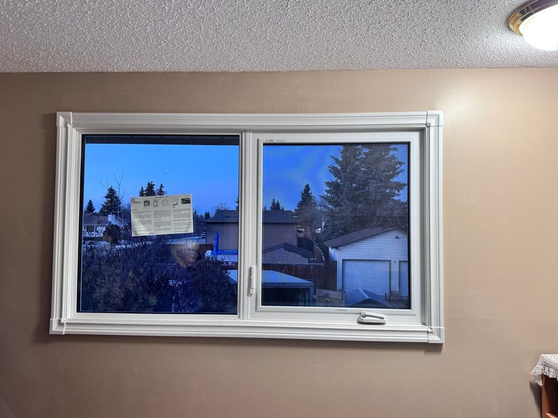 Casement window finished