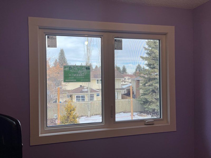 Casement window close-up