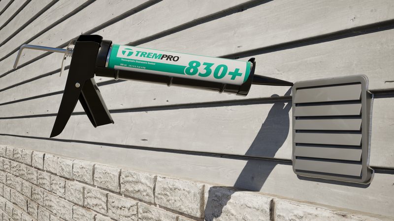 Proper foam bead application showing two-layer foam sealing technique