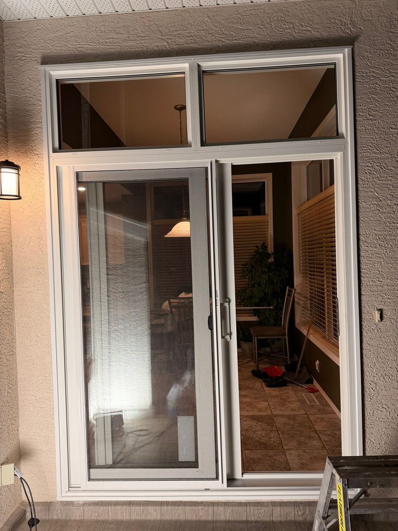 After: New patio sliding door